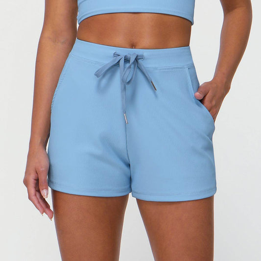 Women's Quick-Drying Yoga Shorts - Stylish Drawstring & Loose Fit - Buy Center
