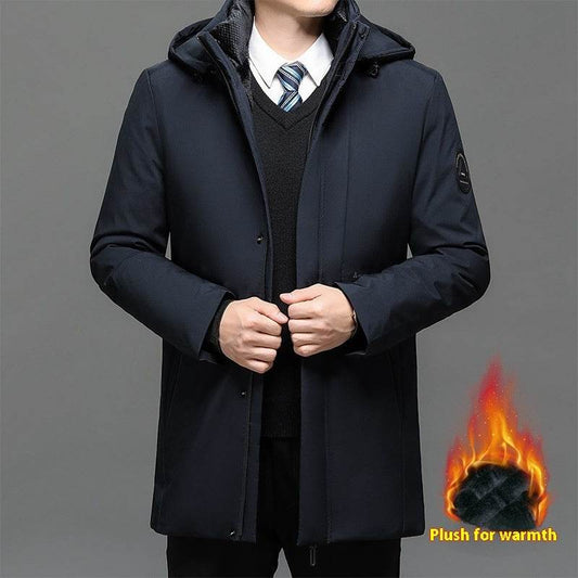 Men's Thickened Plus Size Jacket - Warm Cotton Coat for Stylish Winter 2025 - Buy Center