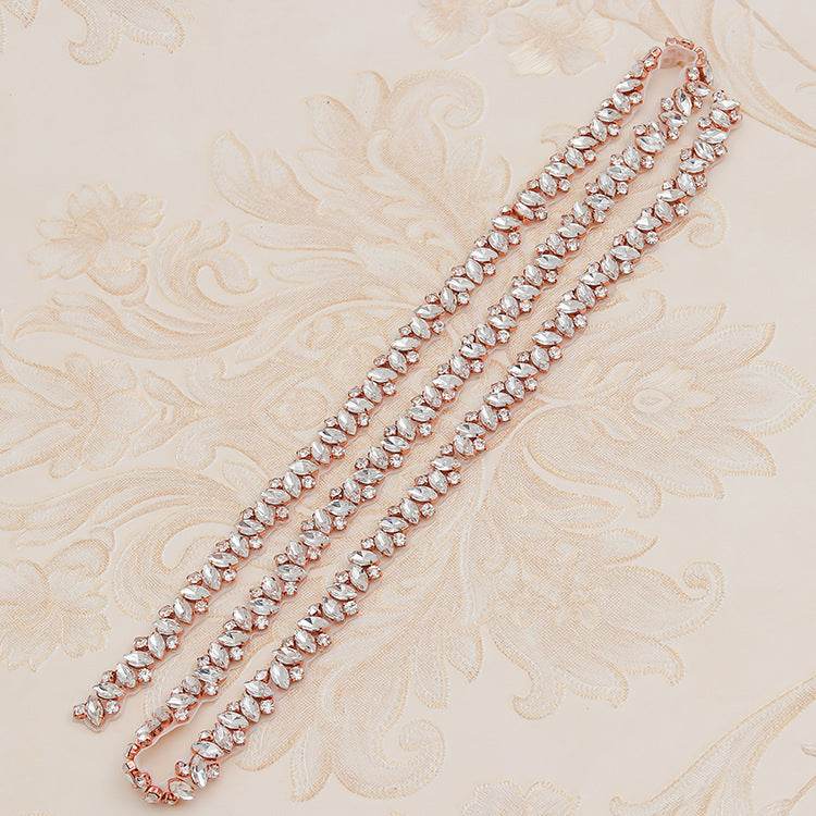 Rhinestone Applique Waist Jewelry for Weddings - Elegant Bridal Accessory - Buy Center