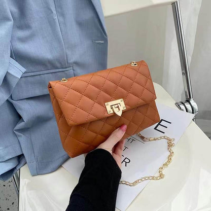All-Match Diamond Chain Shoulder Bag - Stylish Crossbody for Modern Women - Buy Center