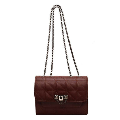 Fashion Messenger Bag for Women - Trendy Chain Lock Shoulder Bag 2025 - Buy Center