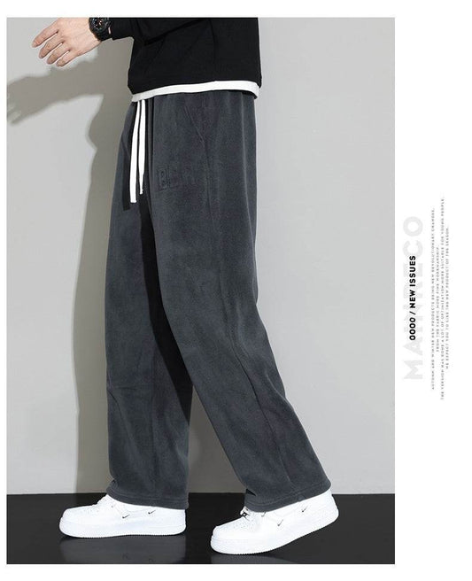 Winter Men's Cashmere Harem Pants - Stylish Wide-Leg Trousers 2025 - Buy Center