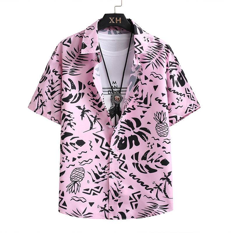 Men's Hawaiian Beach Shirt Set - Stylish and Comfortable Casual Pajama Suit - Buy Center