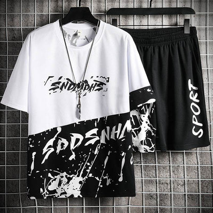 Youth 3D Printed Casual Set - Summer T-Shirt & Shorts for Kids - Buy Center
