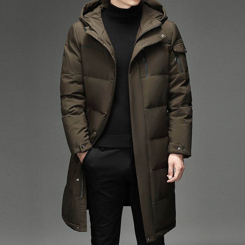 Stylish Down Jacket with Stand-up Collar - Warm & Trendy Winter Outerwear - Buy Center