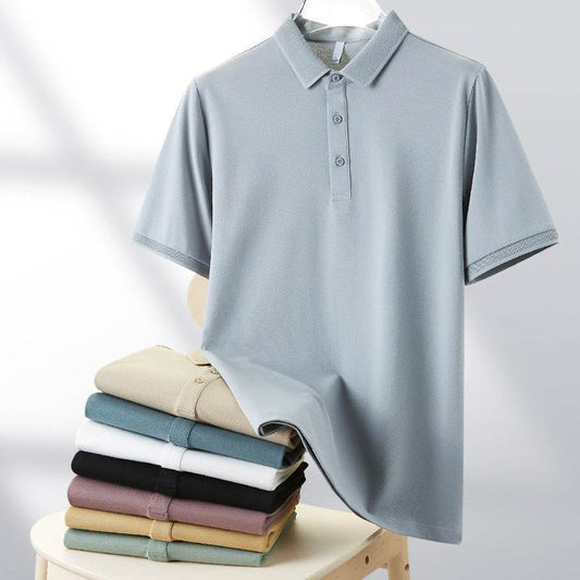 Buycenter Men's Casual Slim Fit Jacket T-shirt - Solid Color Summer Style - Buy Center
