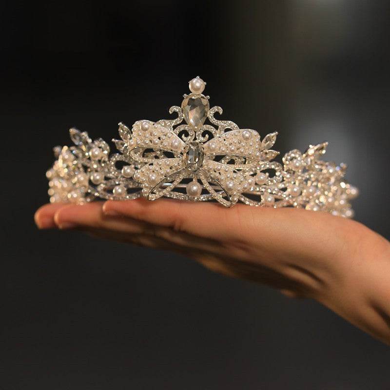 Luxury Rhinestone Alloy Forehead Crown - Elegant Bridal Hair Jewelry - Buy Center