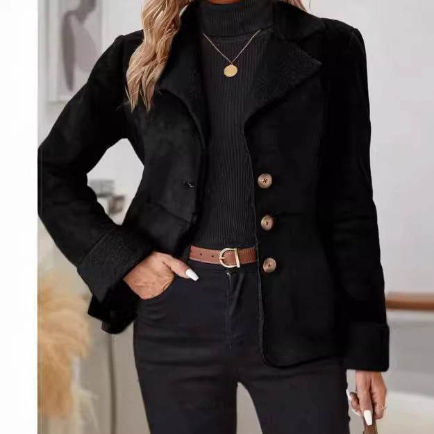 Casual Fashion Cold-Proof Jacket - Warm Fur & Stylish Lapel Design - Buy Center