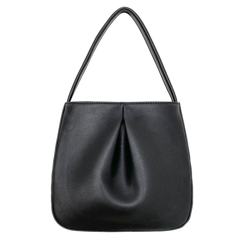 Elegant PU Pleated Handbag - Stylish Retro Clutch for Everyday Use - Buy Center
