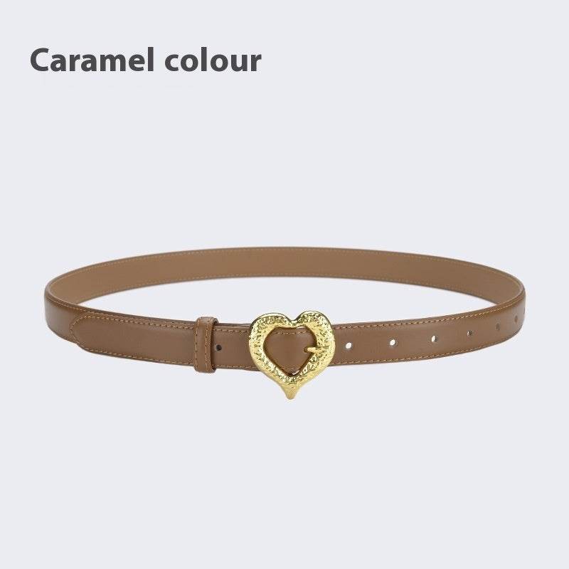 Personalized Love Leather Belt - Stylish Cowhide Accessory for Women - Buy Center