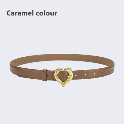 Personalized Love Leather Belt - Stylish Cowhide Accessory for Women - Buy Center