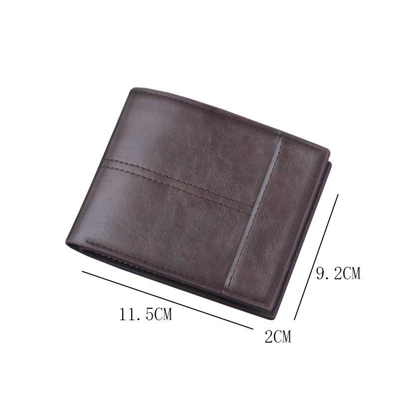 Stylish Men's Short Clip Coin Purse - Elegant Wallet for Daily Use - Buy Center