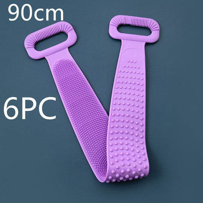 Premium Bath Towel Silicone Rubbing Back Towel - Double-Sided Comfort - Buy Center