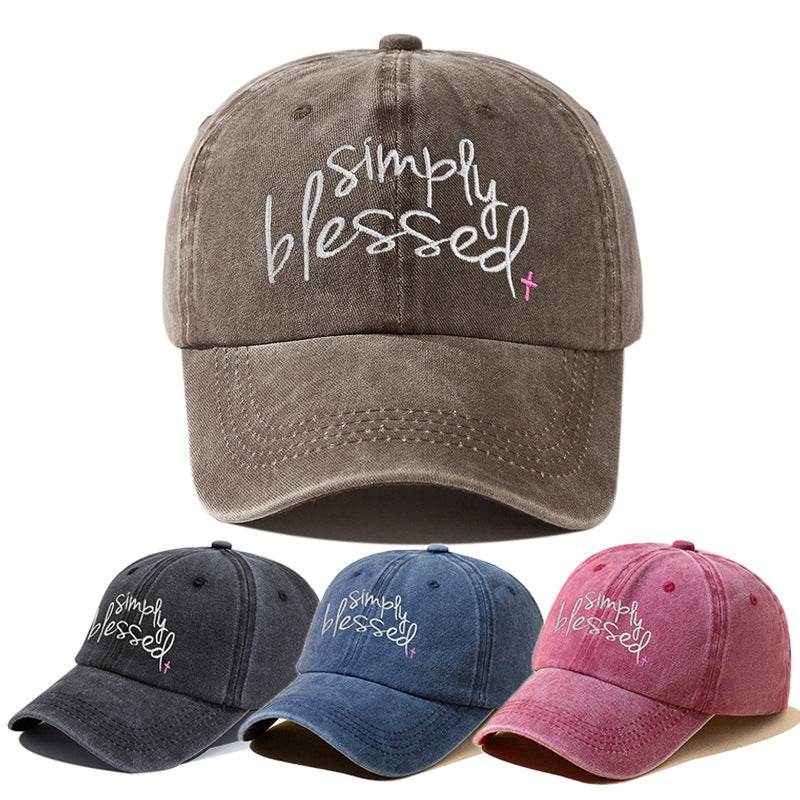 Simply Blessed Wide Brim Cap - Stylish Sunshade Accessory for Women - Buy Center