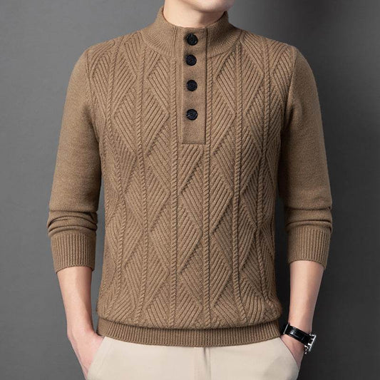 Buycenter Men's Warm Fashion Sweater - Trendy Pullover in 2025 Styles - Buy Center