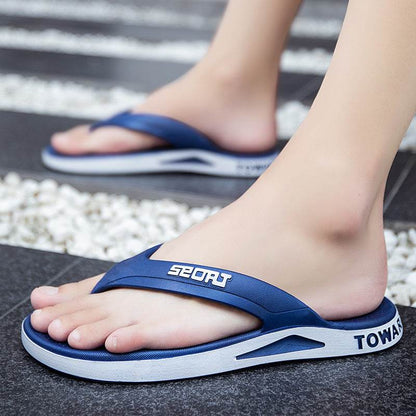 Buycenter Men's Non-slip Flip-Flops - Stylish Open Toe Sandals for Outdoors - Buy Center