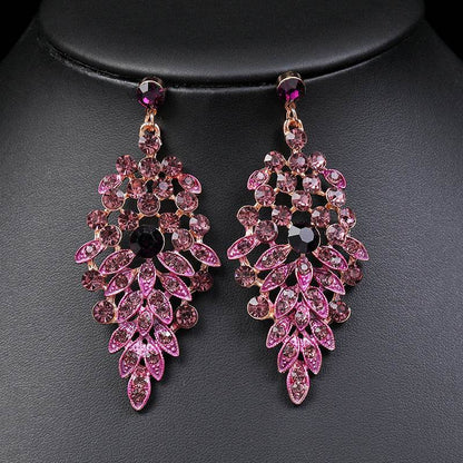 Buy Center Retro Delicate Necklace & Earrings Set - Floral Design Jewelry - Buy Center