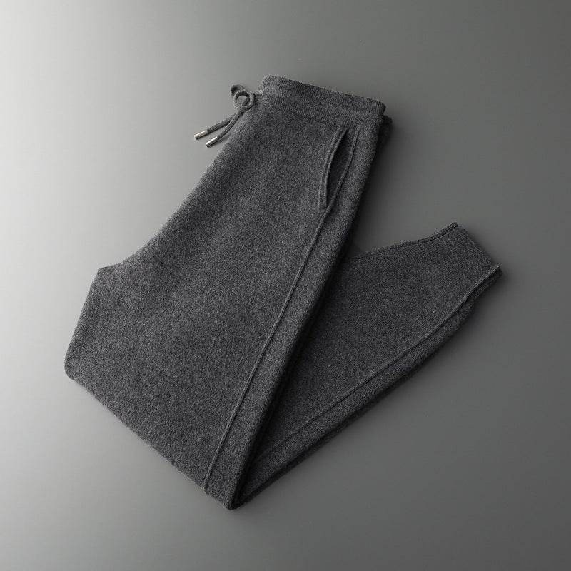 Men's High Waist Wool Harem Pants - Casual Style & Lock Foot Fit - Buy Center