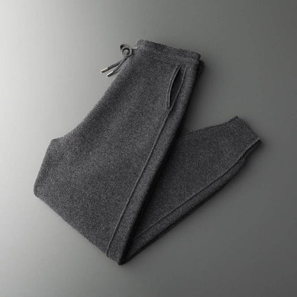 Men's High Waist Wool Harem Pants - Casual Style & Lock Foot Fit - Buy Center