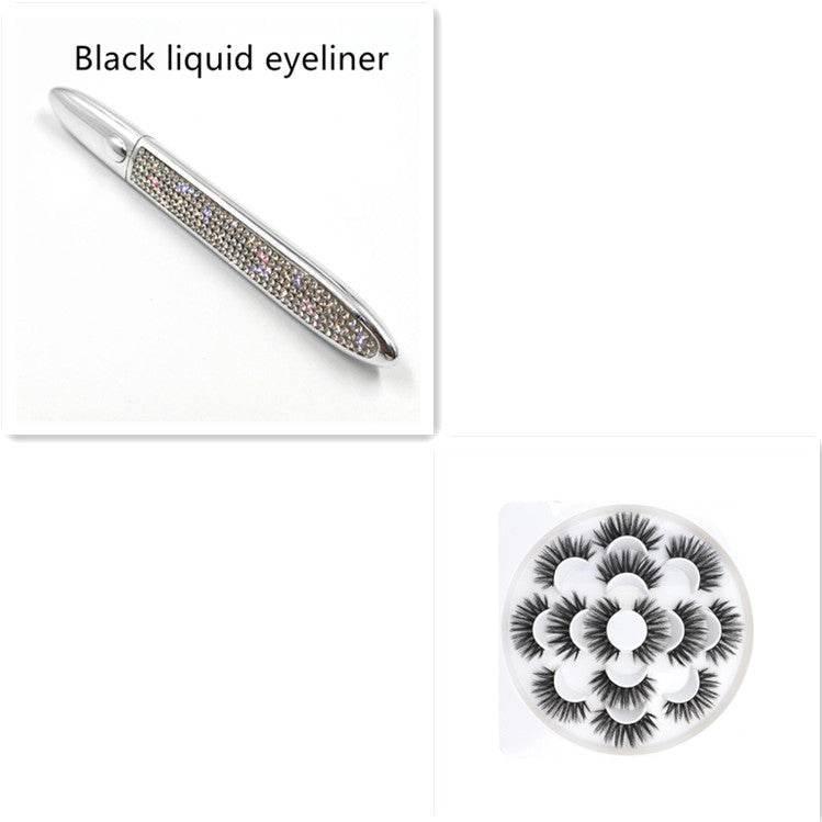Multicolor Self-Adhesive Eyeliner False Eyelashes - Easy Application & Versatile Styles - Buy Center