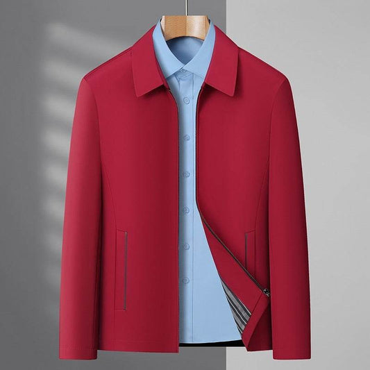 Men's Business Casual Jacket - Stylish Lapels & Zipper Coat 2025 - Buy Center