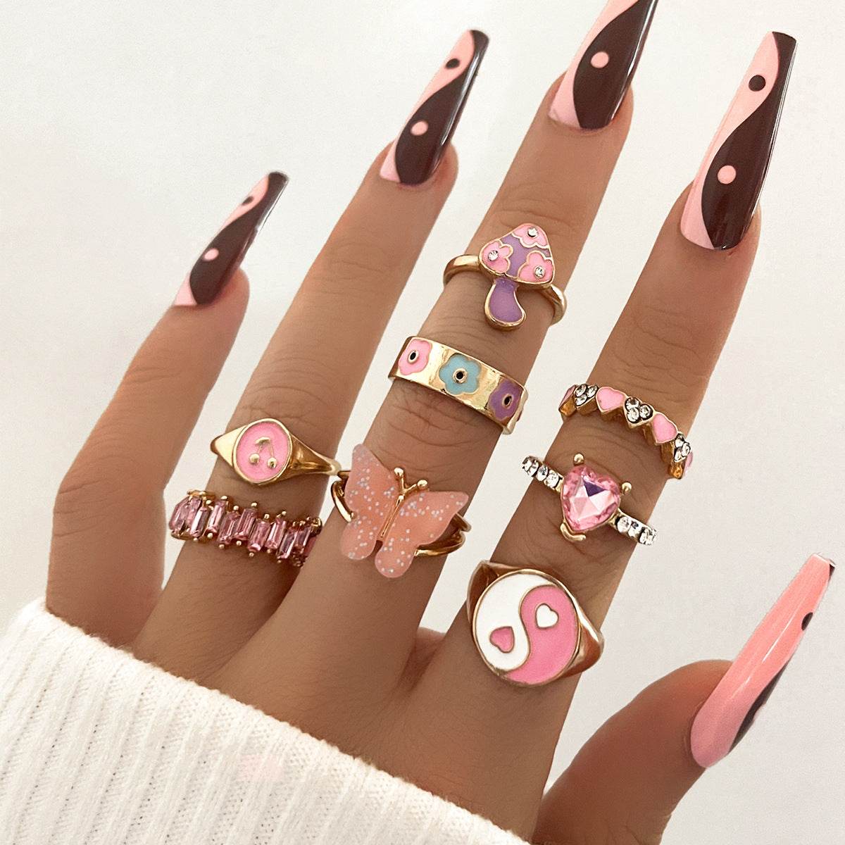 European & American Color Dripping Ring - Trendy Engagement Jewelry 2025 - Buy Center