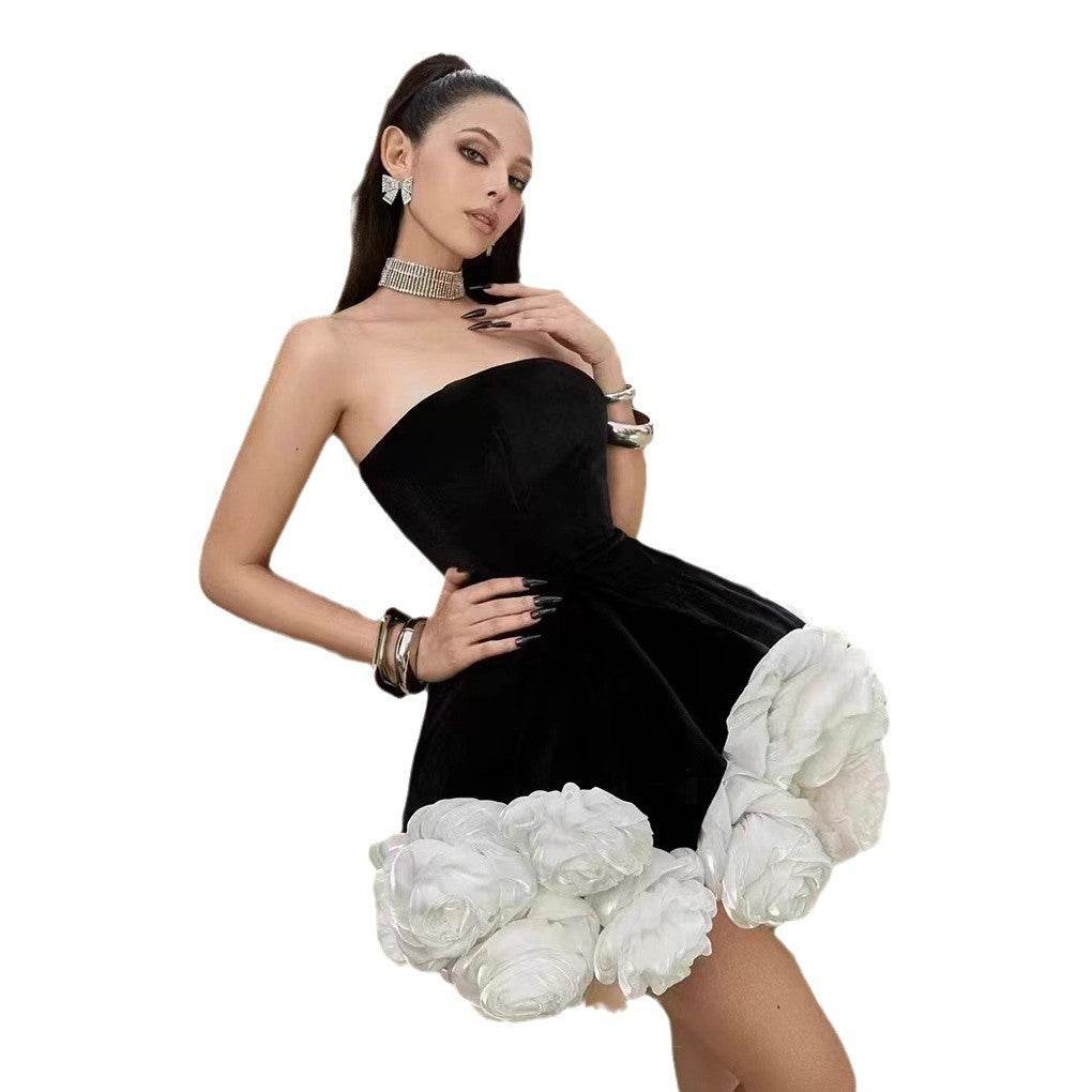 Elegant Three-Dimensional Flower Pettiskirt - Stylish Short Cocktail Skirt - Buy Center