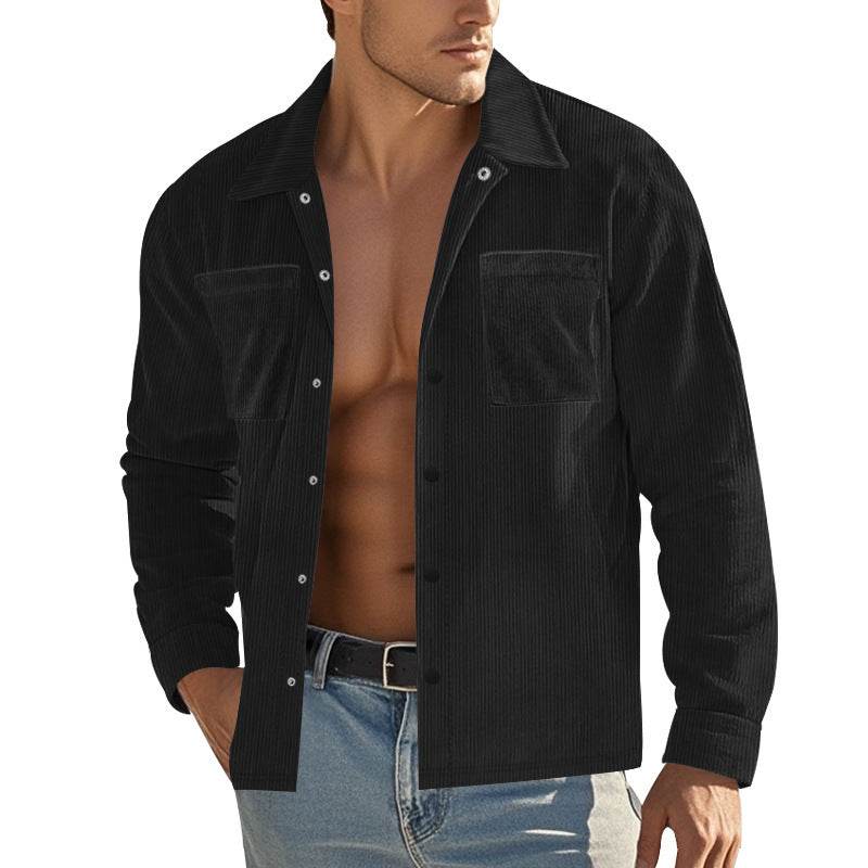 Men's Heavy Corduroy Long Sleeve Shirt - Stylish & Comfortable Fit - Buy Center