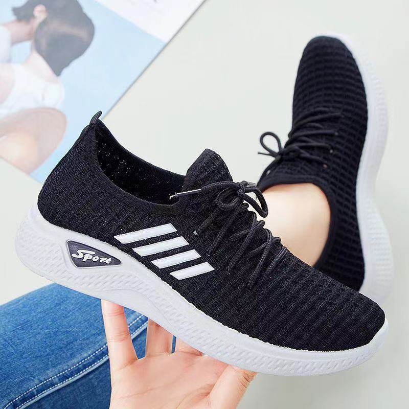 Buycenter Women's Casual Low-top Sneakers - Soft Sole, Flat Heel Shoes - Buy Center