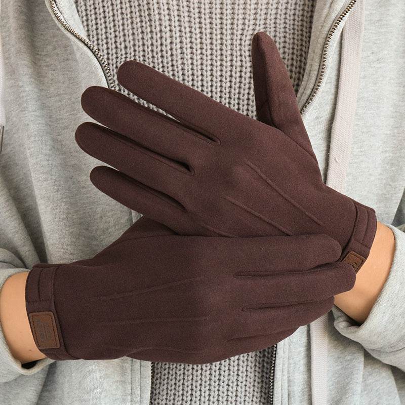 Men's Winter Gloves - Fleece-Lined, Touch Screen, Windproof Dralon Style - Buy Center