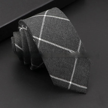 Korean Artificial Woolen Necktie for Men - Casual & Formal Accessory 2025 - Buy Center