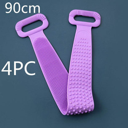 Premium Bath Towel Silicone Rubbing Back Towel - Double-Sided Comfort - Buy Center