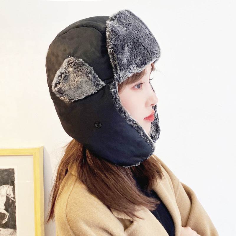 Men's Plus Velvet Ear Protection Bomber Hat - Stylish Cold Weather Accessory - Buy Center