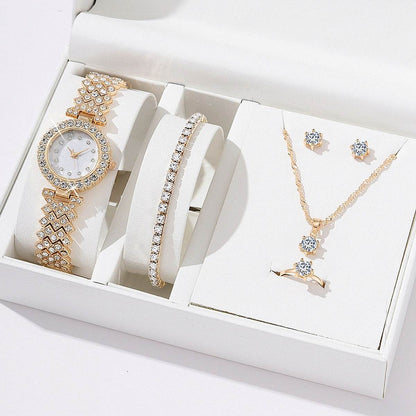 Luxury Diamond Women's Watch - Rhinestone Quartz Bracelet Timepiece - Buy Center