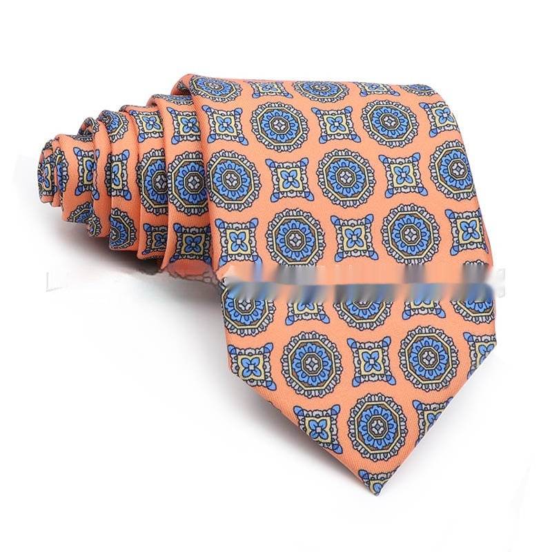 Men's Printed Work Tie - Stylish Polyester Bow Tie with Geometric Design - Buy Center
