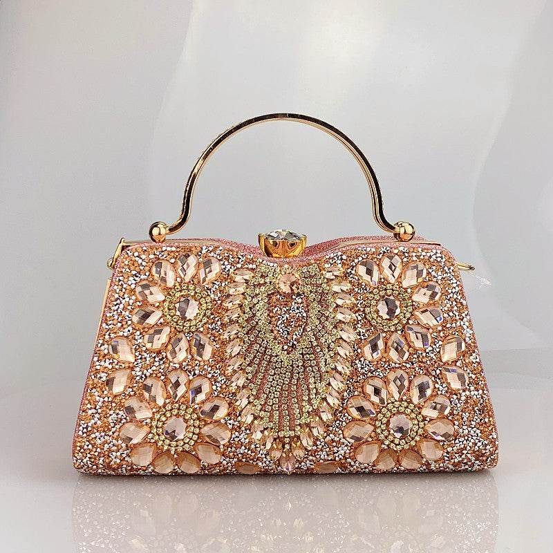 Buycenter Women's Shiny Banquet Clutch - Elegant Square Design in Multiple Colors - Buy Center