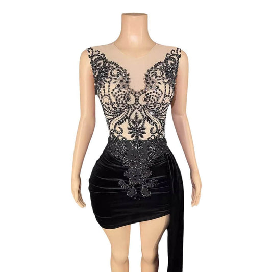 Summer Luxury Evening Dress - Elegant A-Line Cocktail Dress for Women - Buy Center