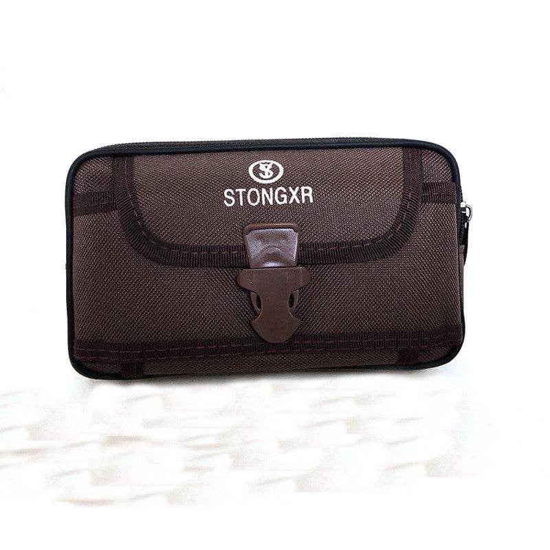 Stylish Oxford Cloth Waterproof Phone Bag - Trendy Zipper Waist Bag - Buy Center