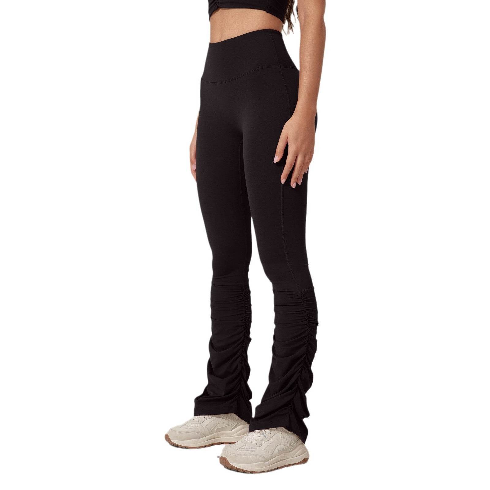 High Waist Tight Yoga Trousers - Breathable Nylon for Casual & Active Wear - Buy Center