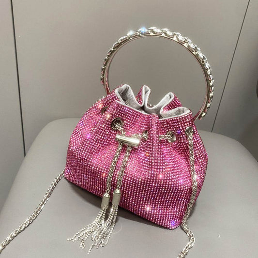Shiny Diamond Handbag for Women - Stylish Evening Bag in Vibrant Colors - Buy Center