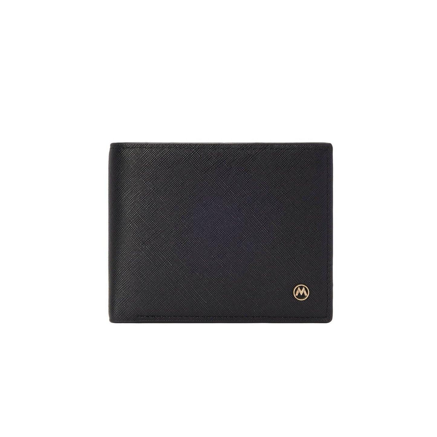 Men's Casual Cross Pattern Wallet - Stylish PU Leather in Black & Brown - Buy Center