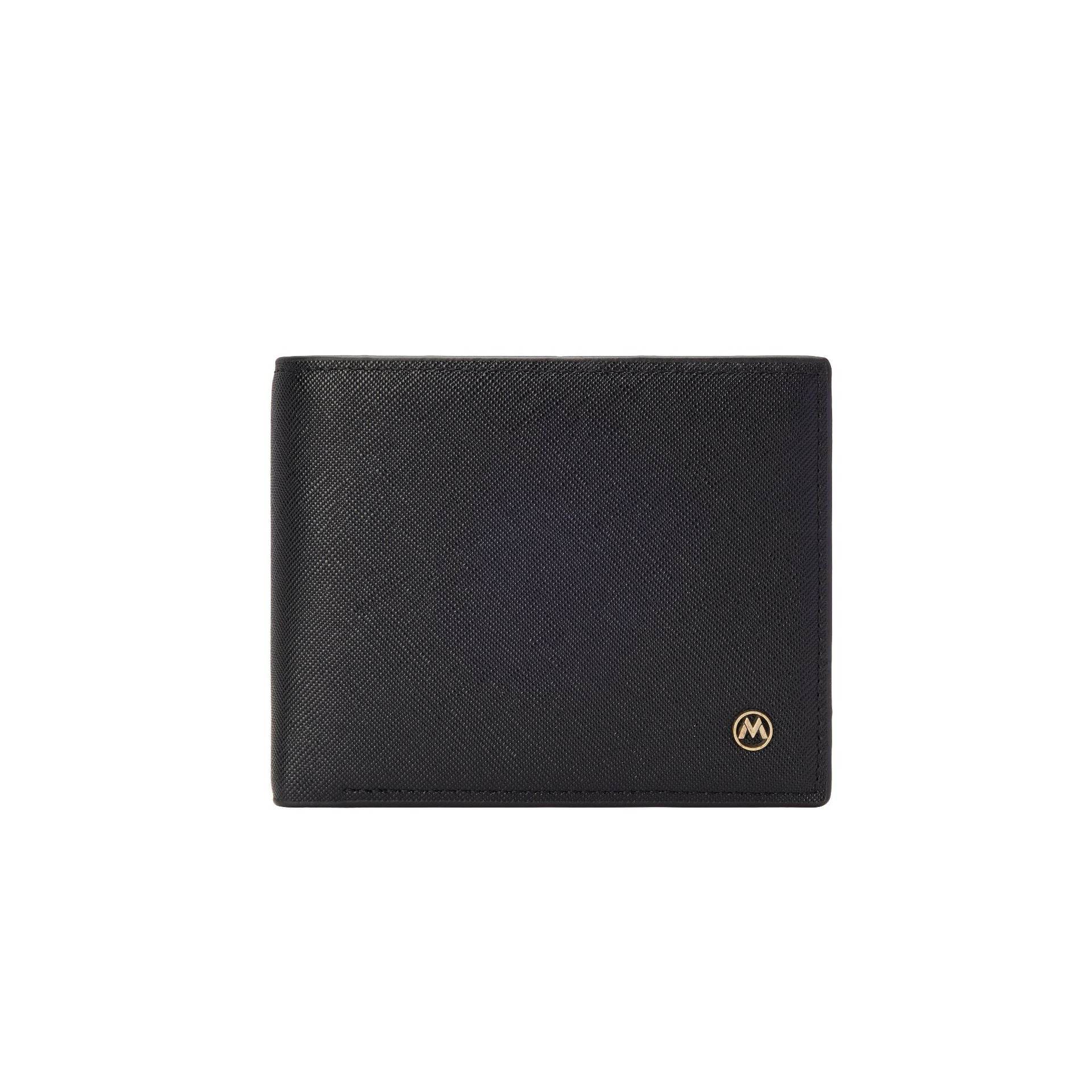 Men's Casual Cross Pattern Wallet - Stylish PU Leather in Black & Brown - Buy Center