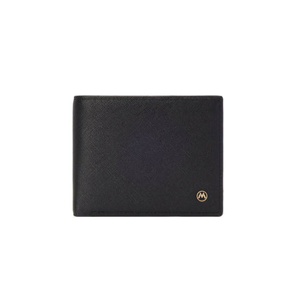 Men's Casual Cross Pattern Wallet - Stylish PU Leather in Black & Brown - Buy Center