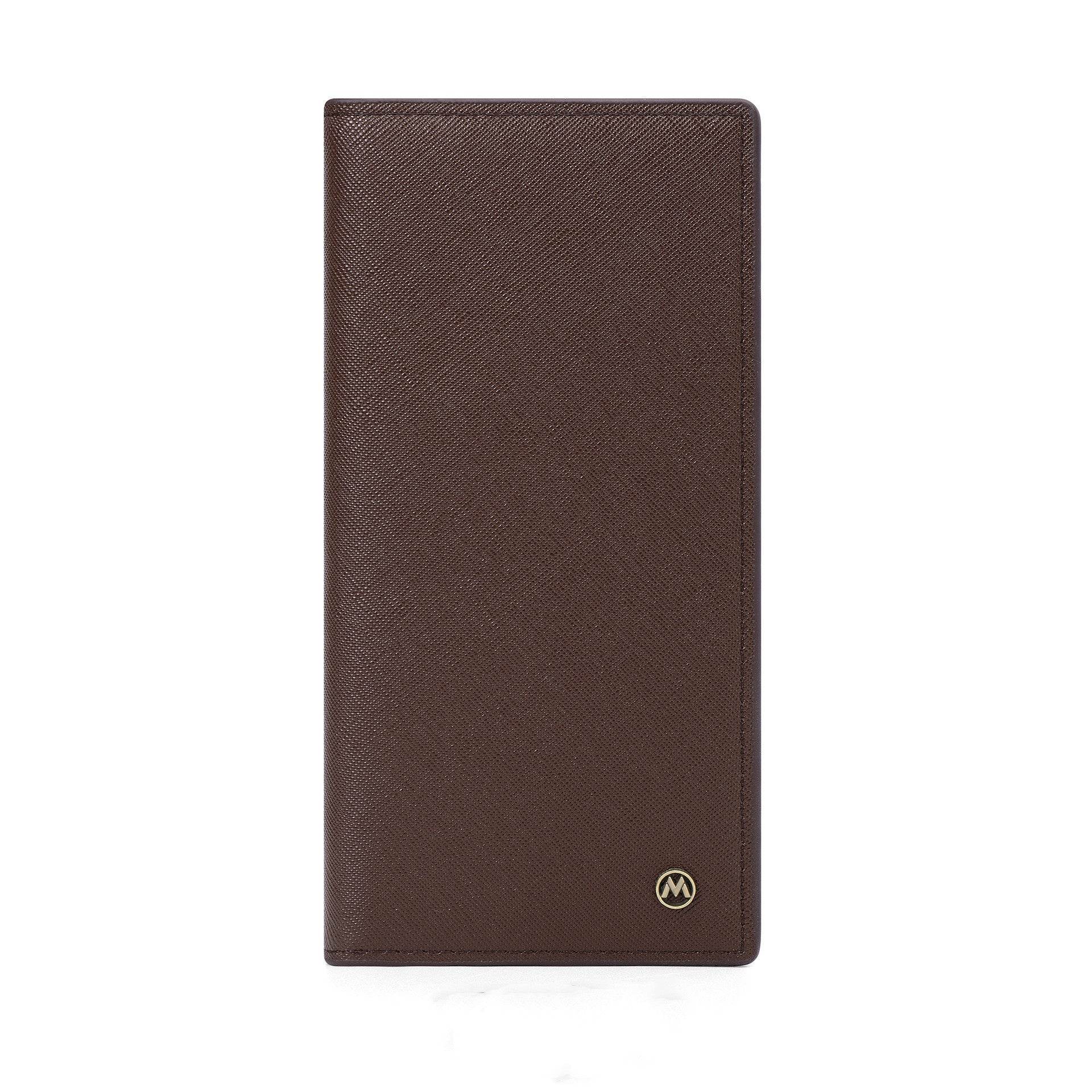 Men's Long Wallet - Stylish Cross Pattern, Ultra-Light and Wear-Resistant - Buy Center
