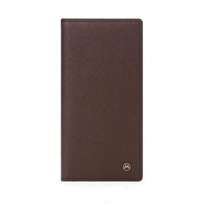 Men's Long Wallet - Stylish Cross Pattern, Ultra-Light and Wear-Resistant - Buy Center