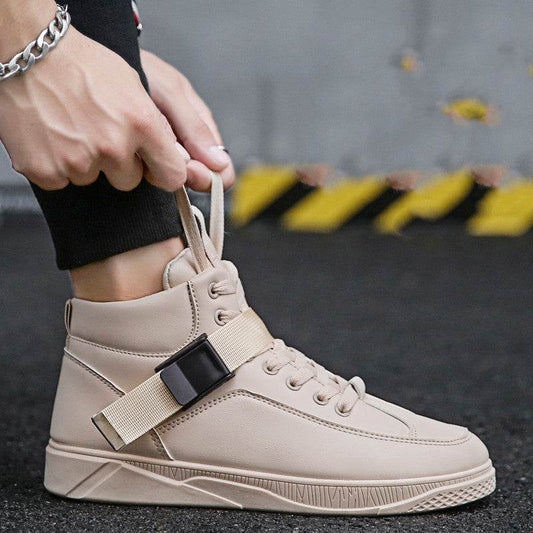 Buycenter Men's High-Top Sneakers - Casual, Lace-Up, Wear-Resistant Design - Buy Center