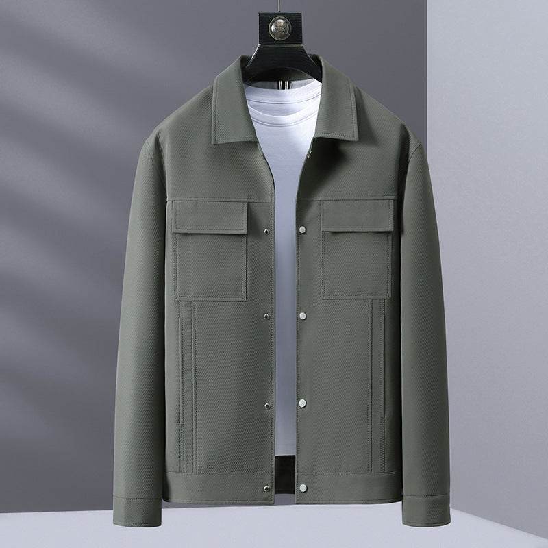Casual Polo Collar Top for Men - Stylish Spring & Autumn Wear 2025 - Buy Center