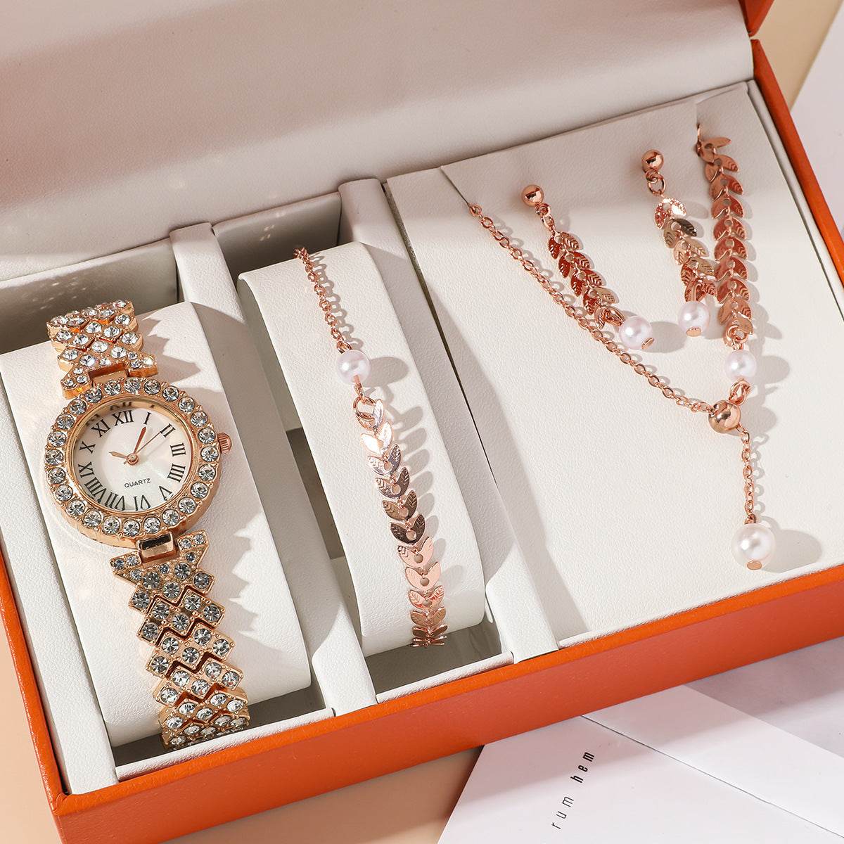 Luxury Diamond Women's Watch - Rhinestone Quartz Bracelet Timepiece - Buy Center