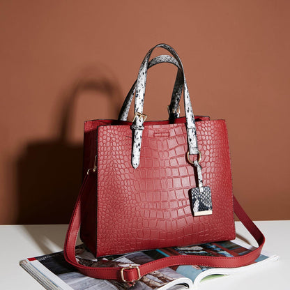 Versatile Korean Handbag - Retro PU Tote Bag with Zipper Closure - Buy Center