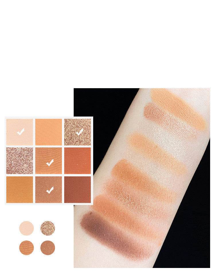 Charming 9-Color Eyeshadow Palette - Matte & Shimmer Shades for 2025 - Buy Center